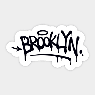 Brooklyn Graffiti (black) Sticker